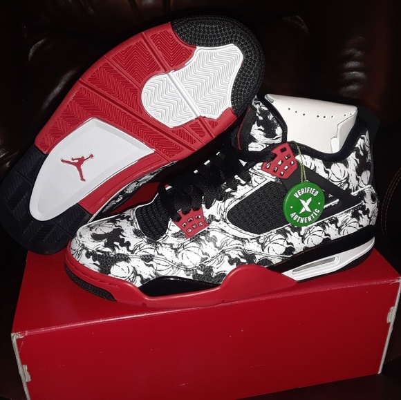 jordan 4 black tattoo